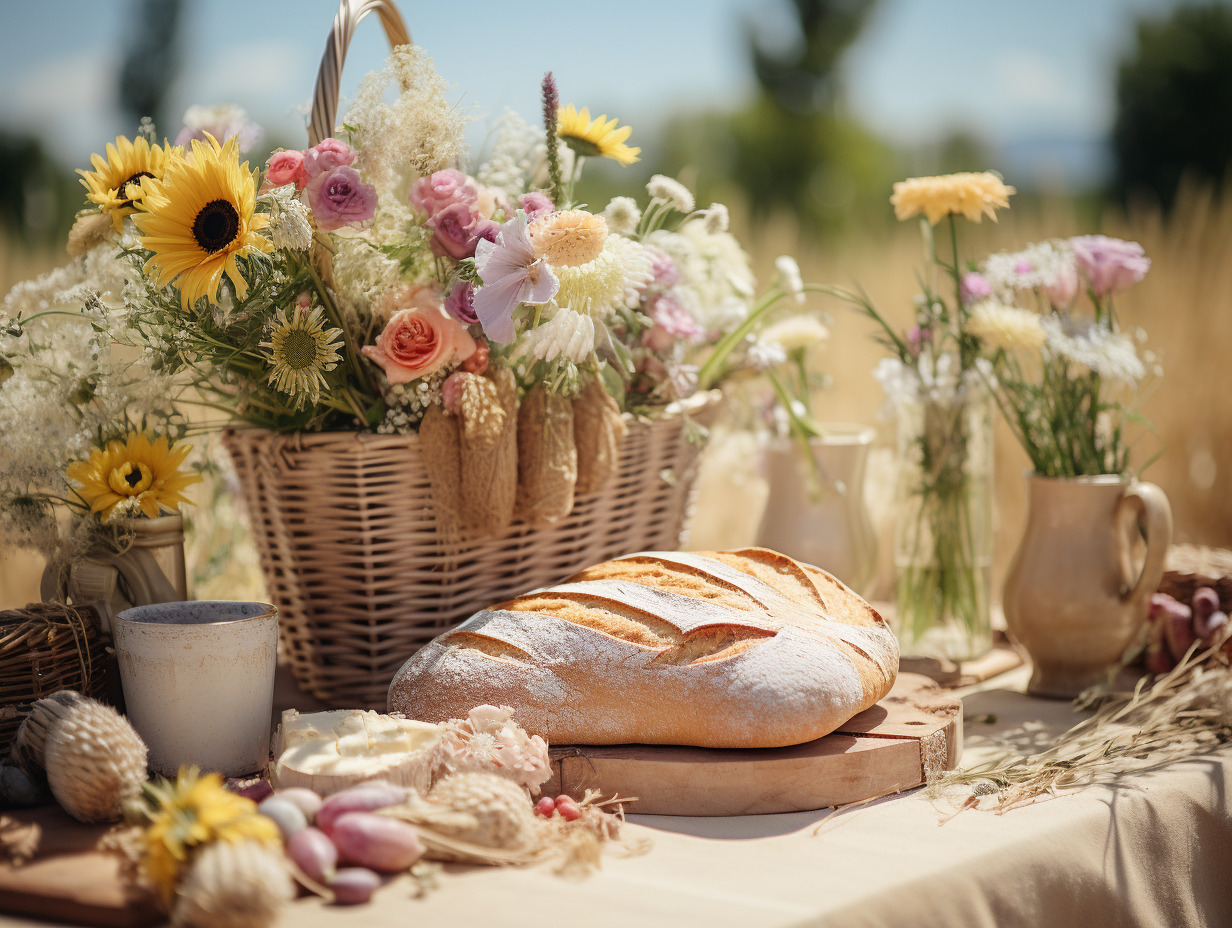 panier osier mariage