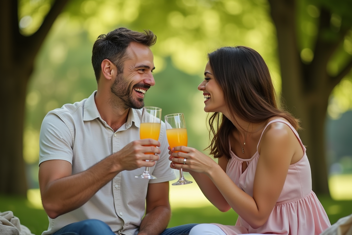 Couple célébrant 14 ans de mariage lors d