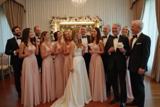 Borne photo animée avec accessoires pour mariage mémorable
